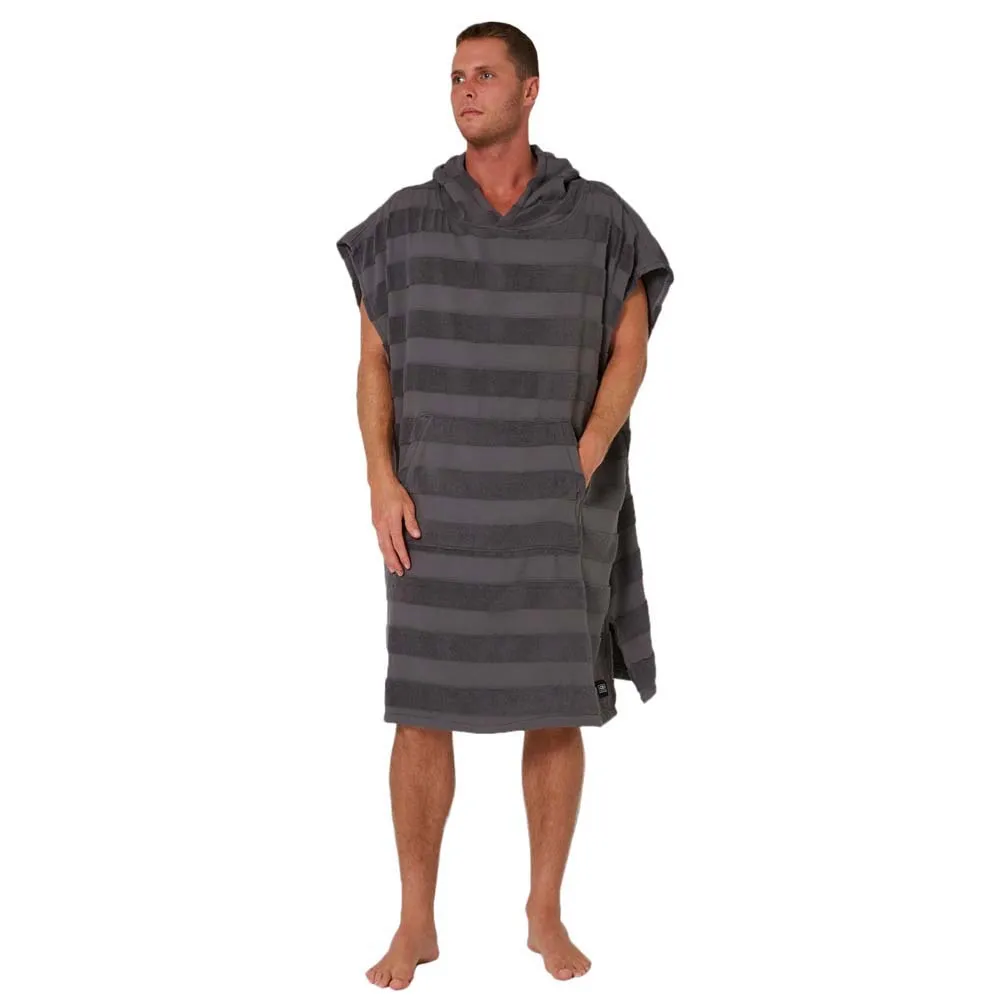 Ocean & Earth Mens Layz Hooded Poncho - Color : Charcoal
