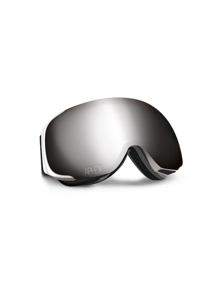 MASCHERA SNOWBOARD APHEX KEPLER WHITE (SENZA STRAP) SILVER U