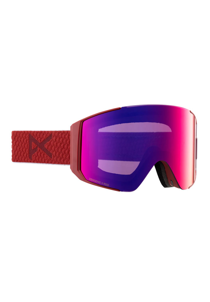 MASCHERA SNOWBOARD ANON SYNC GOGGLES MARS + BONUS LENS PERCEIVE SUNNY RED U