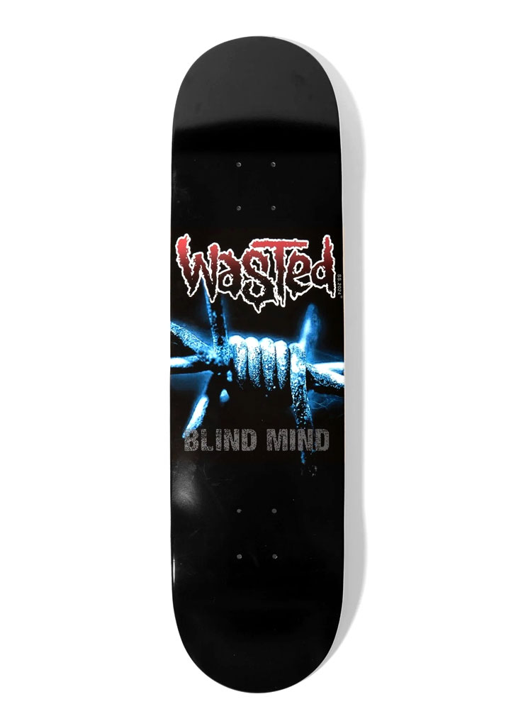 TAVOLA SKATE WASTED PARIS BLIND DECK 8.5" BLACK