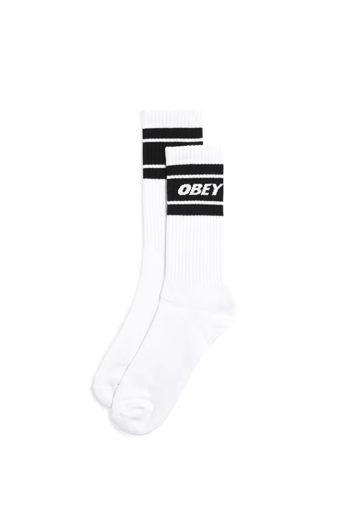 CALZE OBEY COOPER II SOCKS WHITE BLACK U