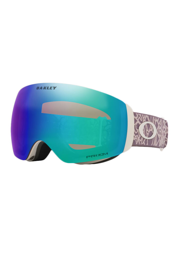 MASCHERA SNOWBOARD OAKLEY FLIGHT DECK M FIGURES TOADSTOOL PRIZM SNOW ARGON IRIDIUM