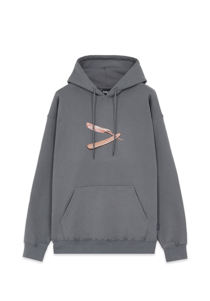 FELPA CAPPUCCIO PROPAGANDA BUCK50 HOODIE GREY XS (Size XS)