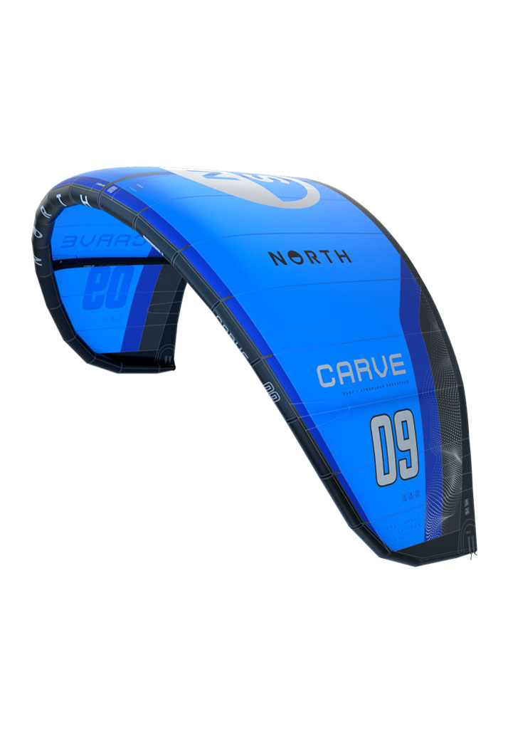 VELA KITESURF NORTH KITEBOARDING CARVE KITE 2025 475 PACIFIC BLUE 7m (Size 7m)