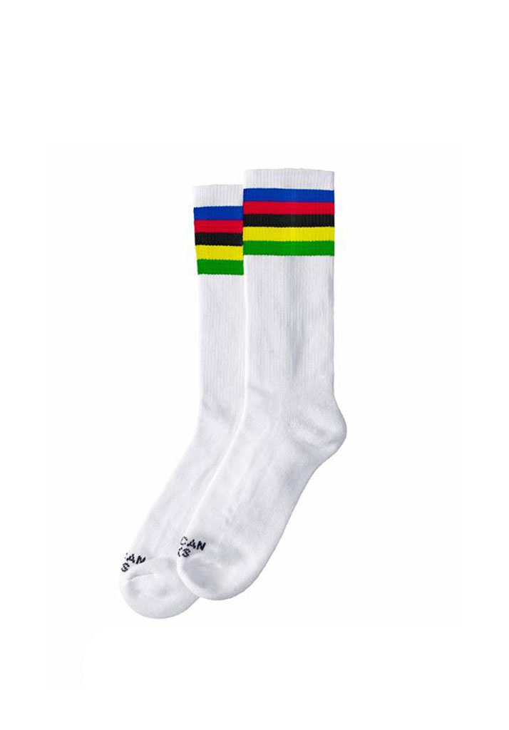 CALZE AMERICAN SOCKS CHAMPION mid high WHITE CHAMPIONSHIP U