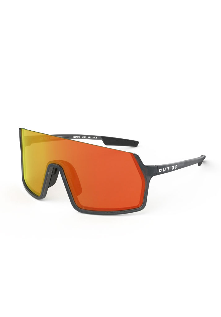 OCCHIALI OUT OF VECTOR FROST GREY MEDIUM RED MCI U