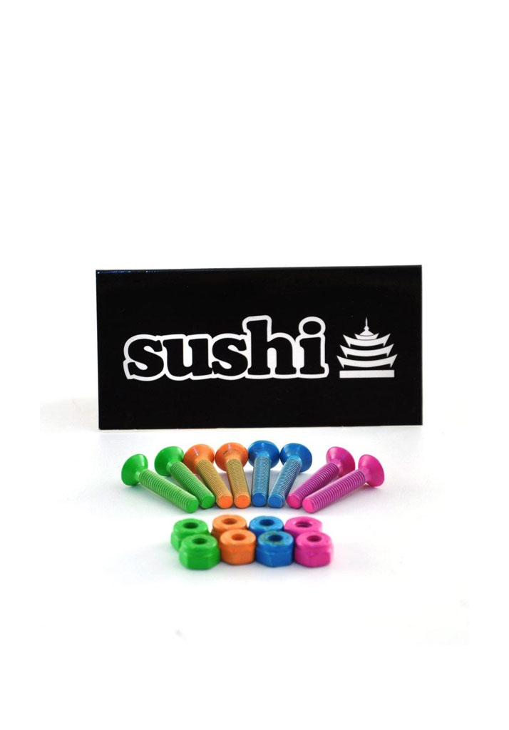 HARDWARE SKATE SUSHI BOLTS COLOURED ALLEN BOLTS 1" U