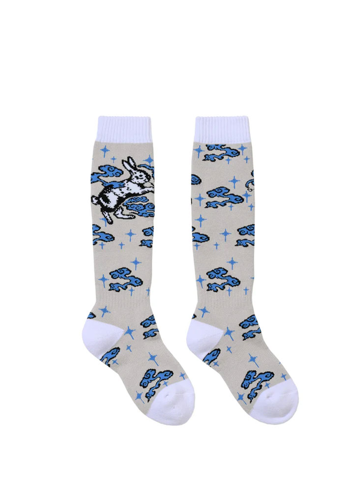 CALZE SNOWBOARD BSRABBIT SMOKING RABBIT SNOWBOARD SOCKS GRAY M (Size M)