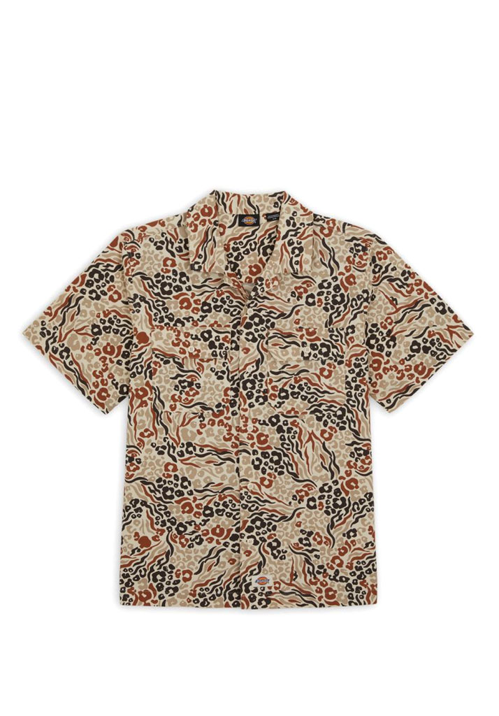 CAMICIA MANICHE CORTE DICKIES SALTVILLE SHIRT SS RED CAMOUFLAGE M (Size M)