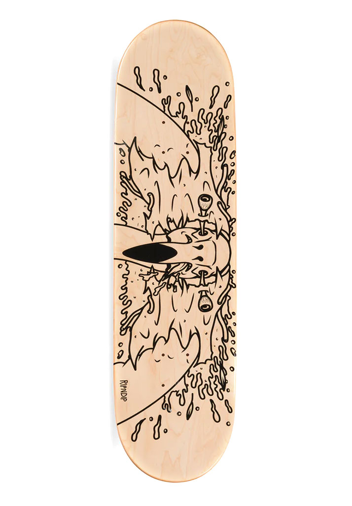 TAVOLA SKATE RIPNDIP SKULL FACE FLAMINGO DECK 8.25" PINK