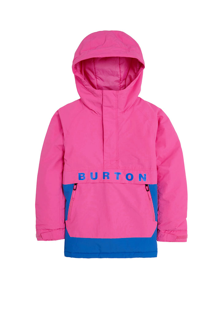 GIACCA SNOWBOARD BURTON KIDS' FROSTNER 2L ANORAK JACKET FUCHSIA FUSION AMPARO BLUE M (Size M)