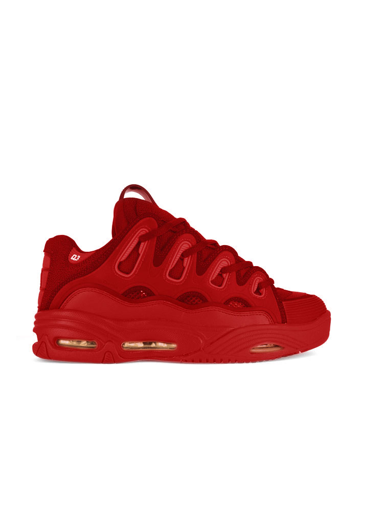 SCARPE SKATE OSIRIS D3 2001 RED RED RED 42 1/2 (Taglia 42 1/2)
