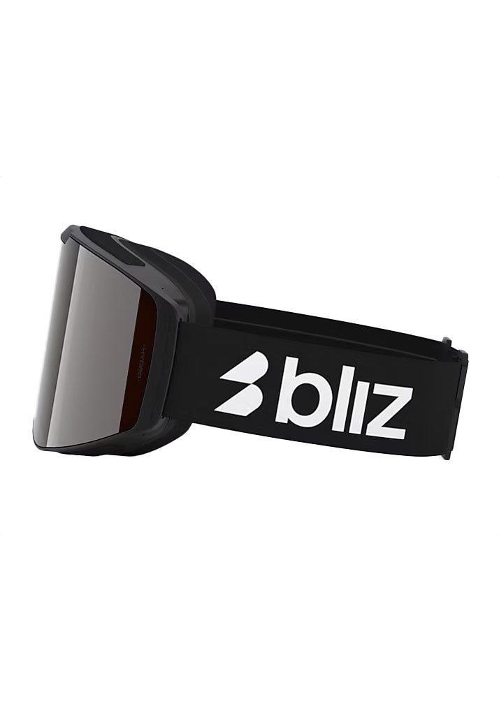 MASCHERA SNOWBOARD BLIZ G004 MATTE BLACK ORANGE SILVER MIRROR