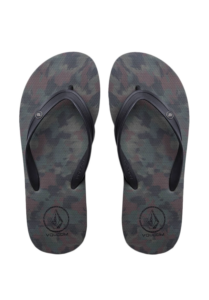 CALZATURE SPIAGGIA VOLCOM ROCKER 2 SANDALS DARK CAMO 38 (Size 38)