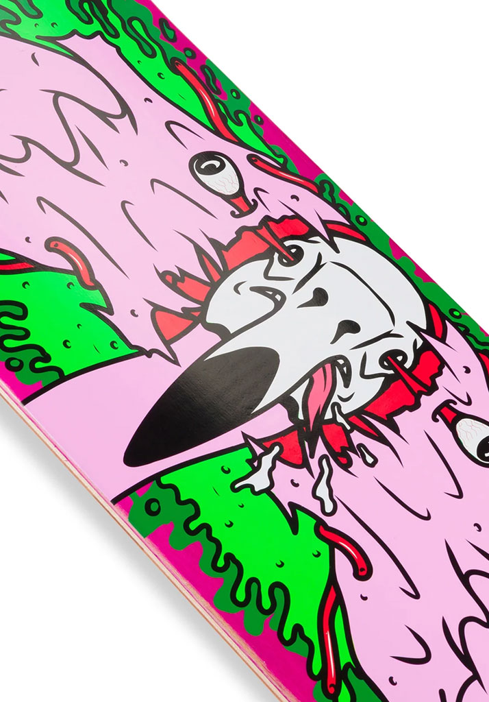 TAVOLA SKATE RIPNDIP SKULL FACE FLAMINGO DECK 8.25" PINK