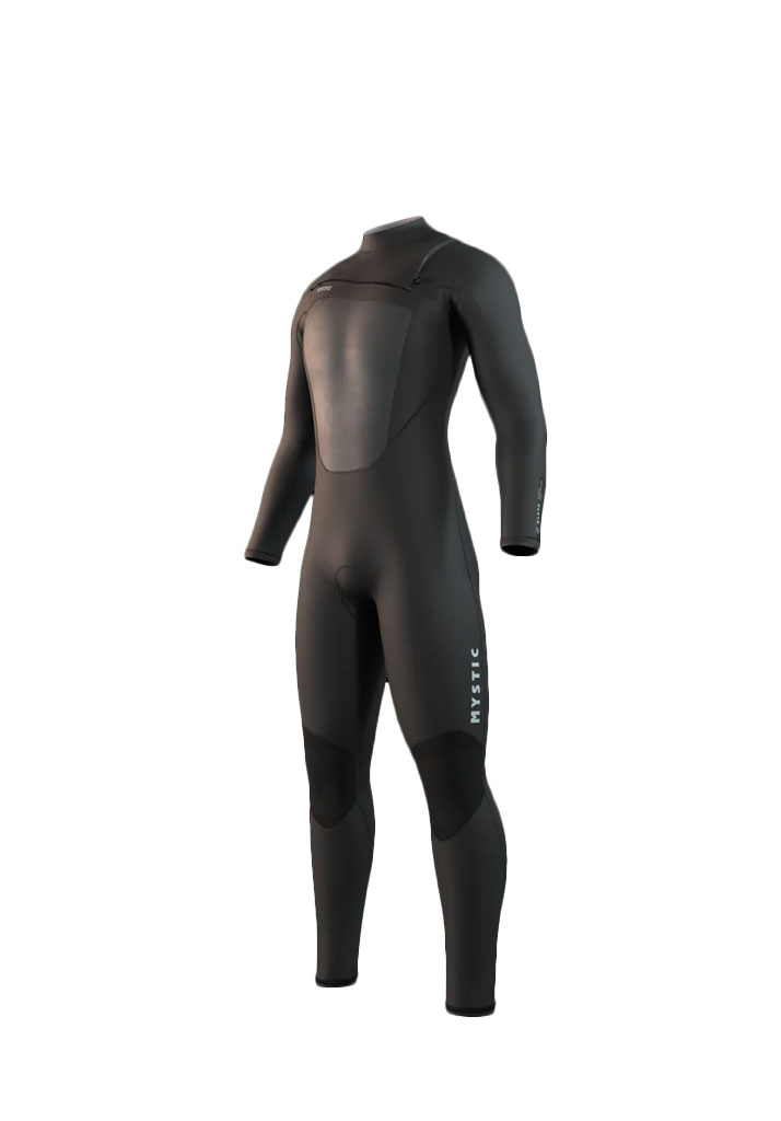 MUTA NEOPRENE MYSTIC BRAND FULLSUIT 3/2MM FZIP FLATLOCK 900 BLACK M (Size M)