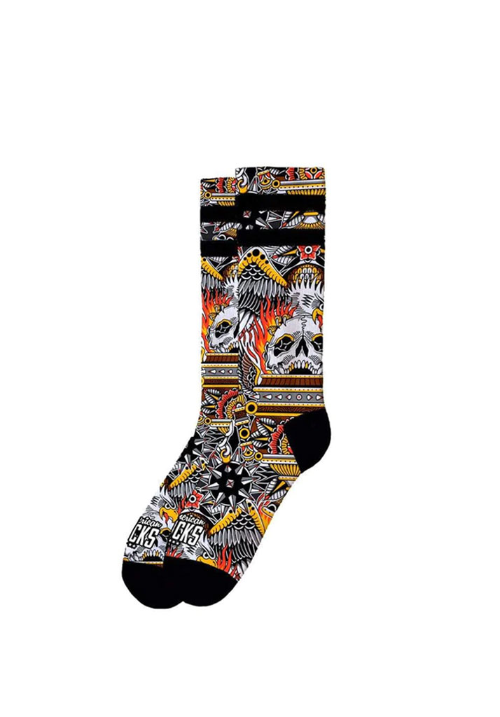 CALZE AMERICAN SOCKS SIGNATURE EAGLE OF FIRE L-XL (Taglia L-XL)