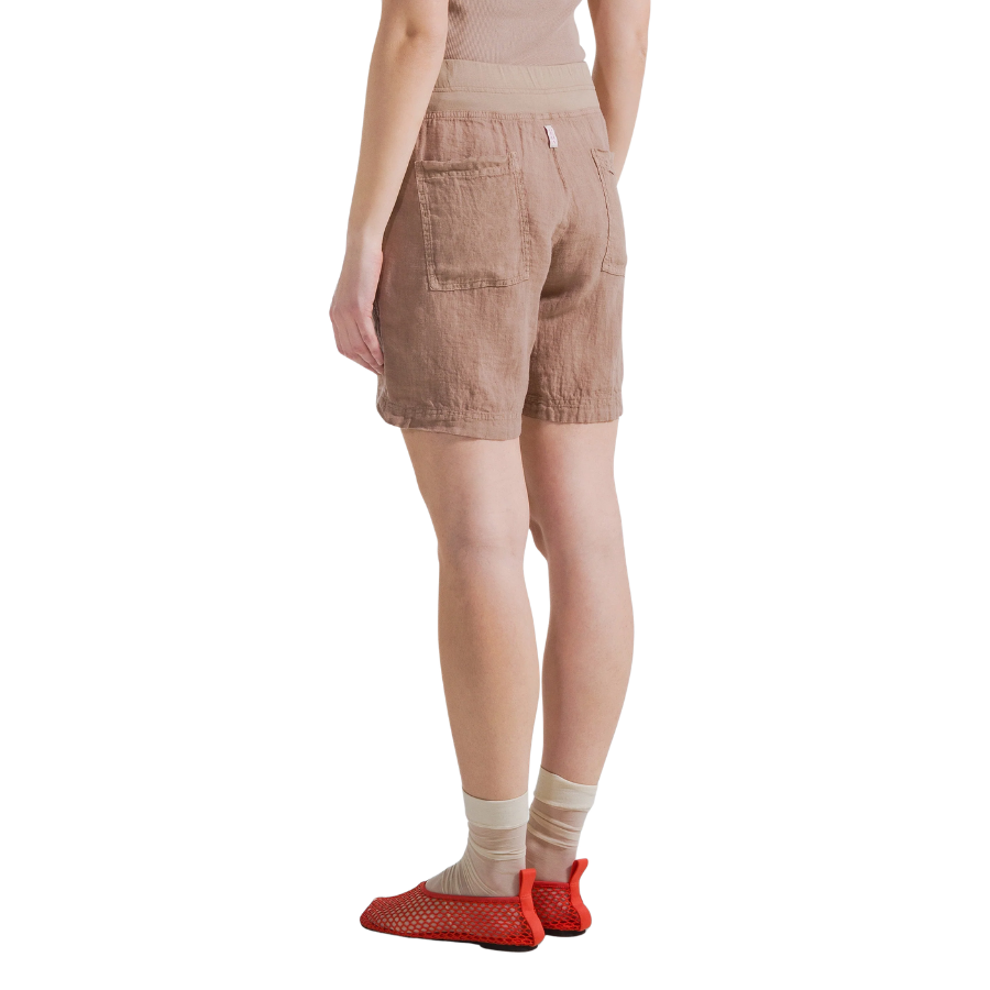 Deha Shorts in Lino Marrone (LARGE, PEACOCK)