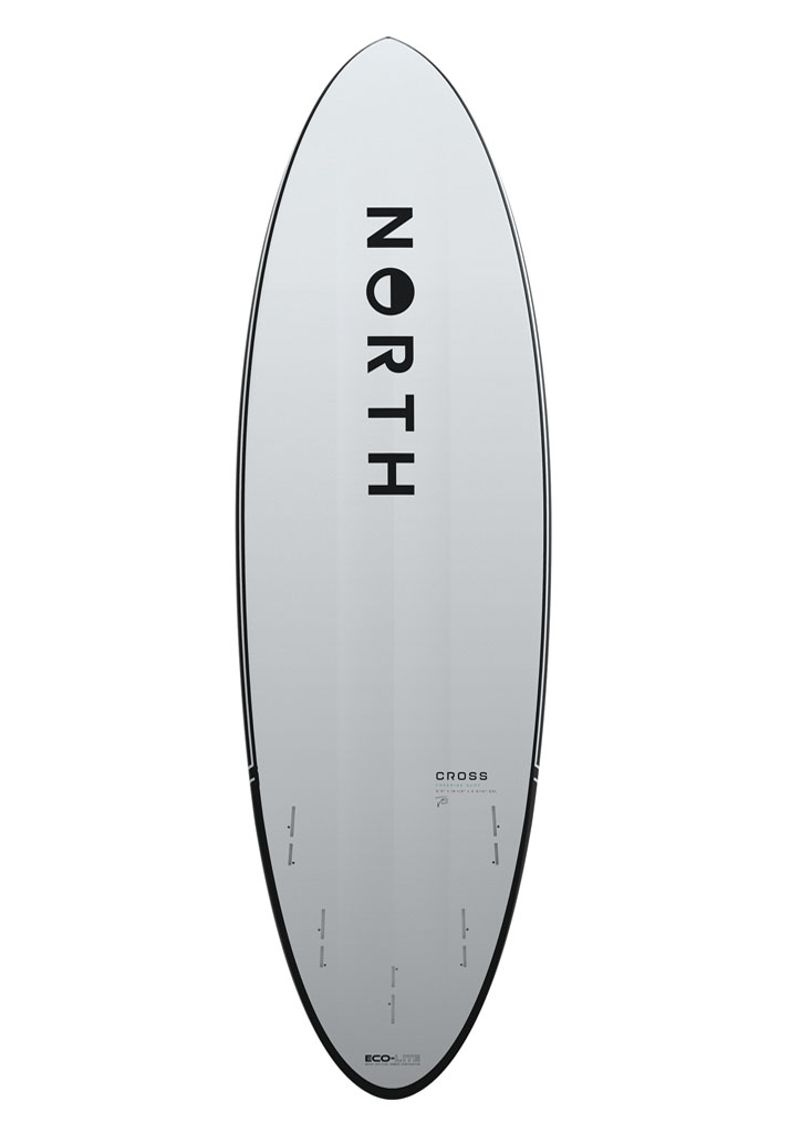 TAVOLA SURF KITE NORTH KITEBOARDING CROSS SURFBOARD 2024 100 WHITE 5.3 inch (Size 5.3 inch)