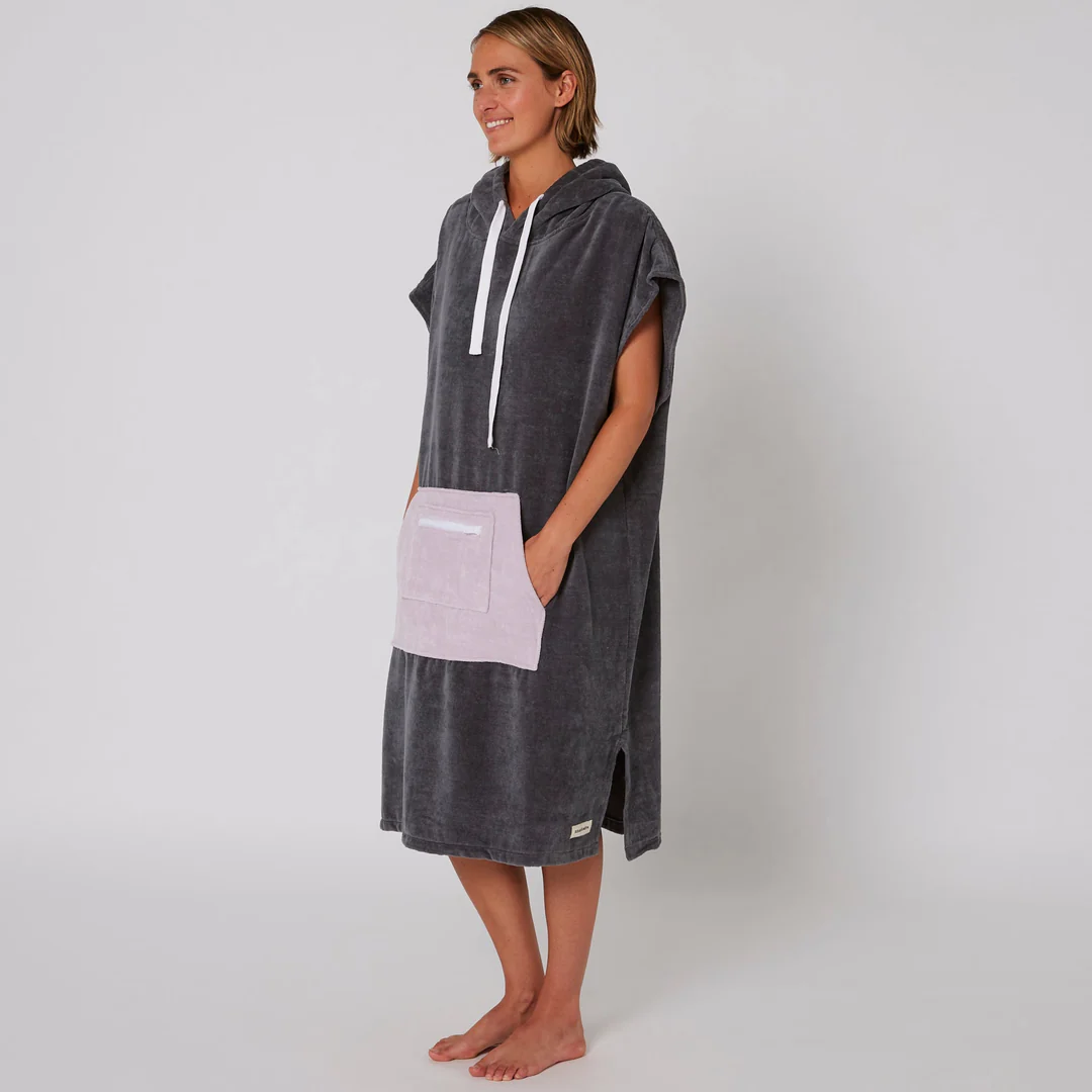 Ocean & Earth Ladies Day Dream Hooded Poncho - Color : Lavender
