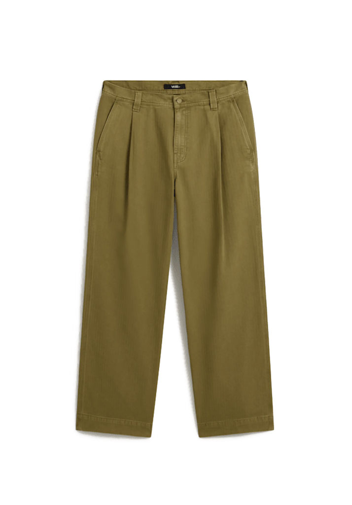 PANTALONI VANS AUTHENTIC CHINO LOOSE WIDE LEG PANT OLIVE BROWN 33 (Size 33)