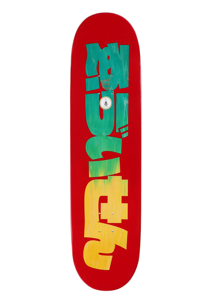 TAVOLA SKATE EVISEN SKATEBOARDS RASTA FIRE 8.0"