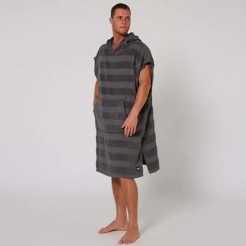 Ocean & Earth Mens Layz Hooded Poncho - Color : Charcoal
