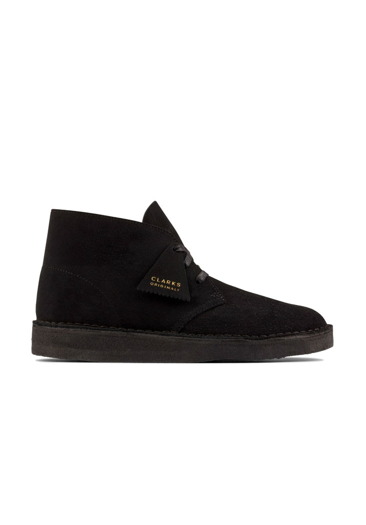 SCARPE CASUAL CLARKS DESERT COAL BLACK SUEDE 44 1/2 (Taglia 44 1/2)