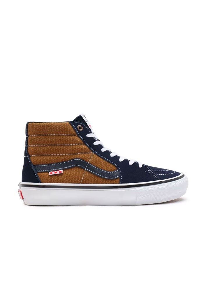 SCARPE SKATE VANS SKATE SK8-HI (REYNOLDS) NAVY GOLDEN BROWN 40 1/2 (Taglia 40 1/2)