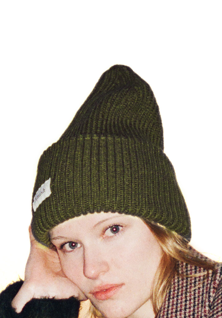 BERRETTA AMISH BEANIE WOOL BLEND OLIVE BRANCH