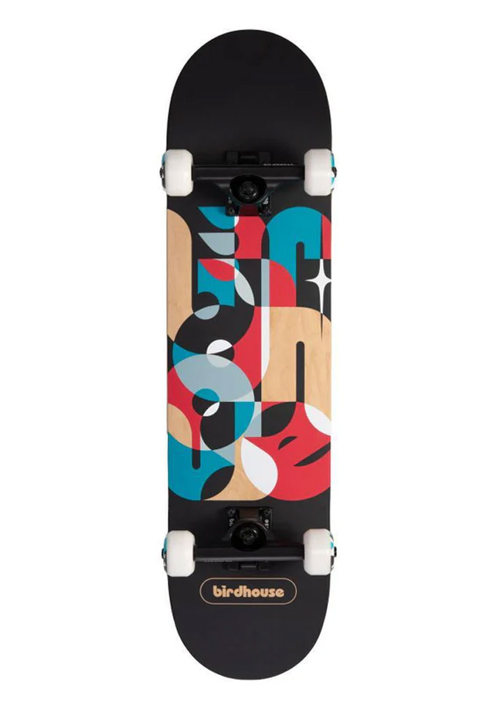 SKATE COMPLETO BIRDHOUSE STAGE 3 OVERLAY LOGO 7.75" BLACK