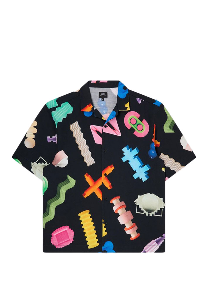 CAMICIA MANICHE CORTE EDWIN MODULAR SHIRT SS MULTICOLOR M (Size M)