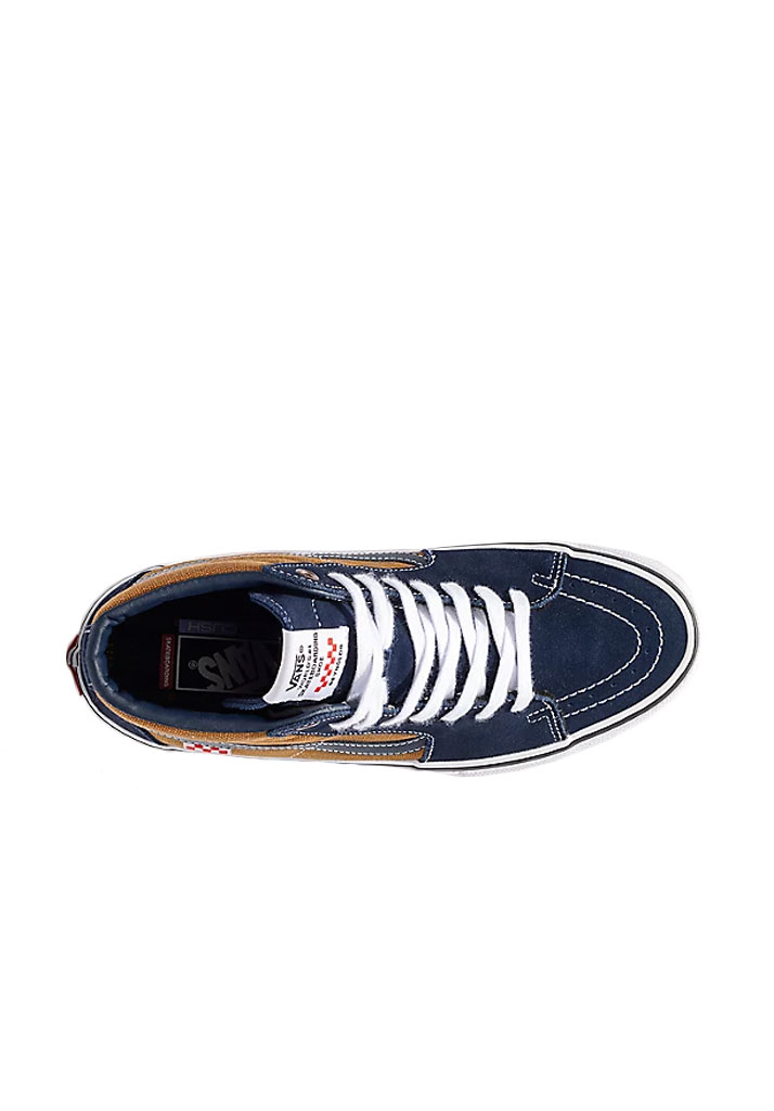 SCARPE SKATE VANS SKATE SK8-HI (REYNOLDS) NAVY GOLDEN BROWN 40 1/2 (Taglia 40 1/2)