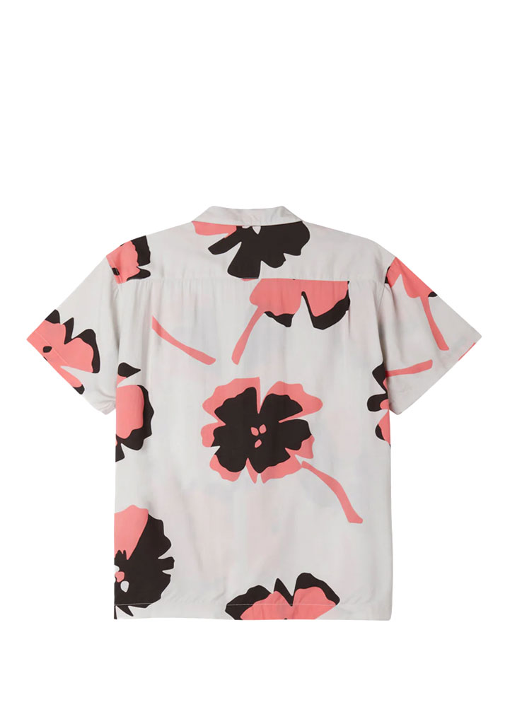 CAMICIA MANICHE CORTE OBEY PAPER CUTS WOVEN S/S NIMBUS CLOUD MULTI S (Size S)