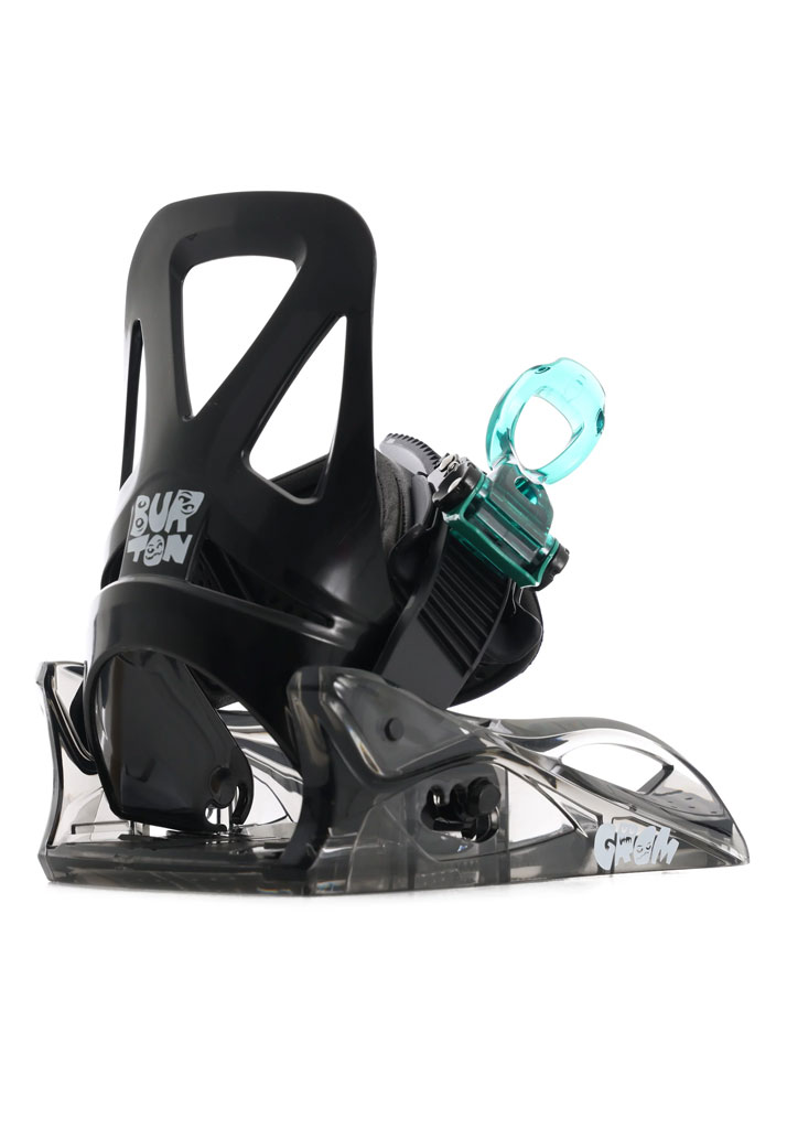 ATTACCHI SNOWBOARD BURTON MINI GROM BINDING 2025 BLACK S (Taglia S)