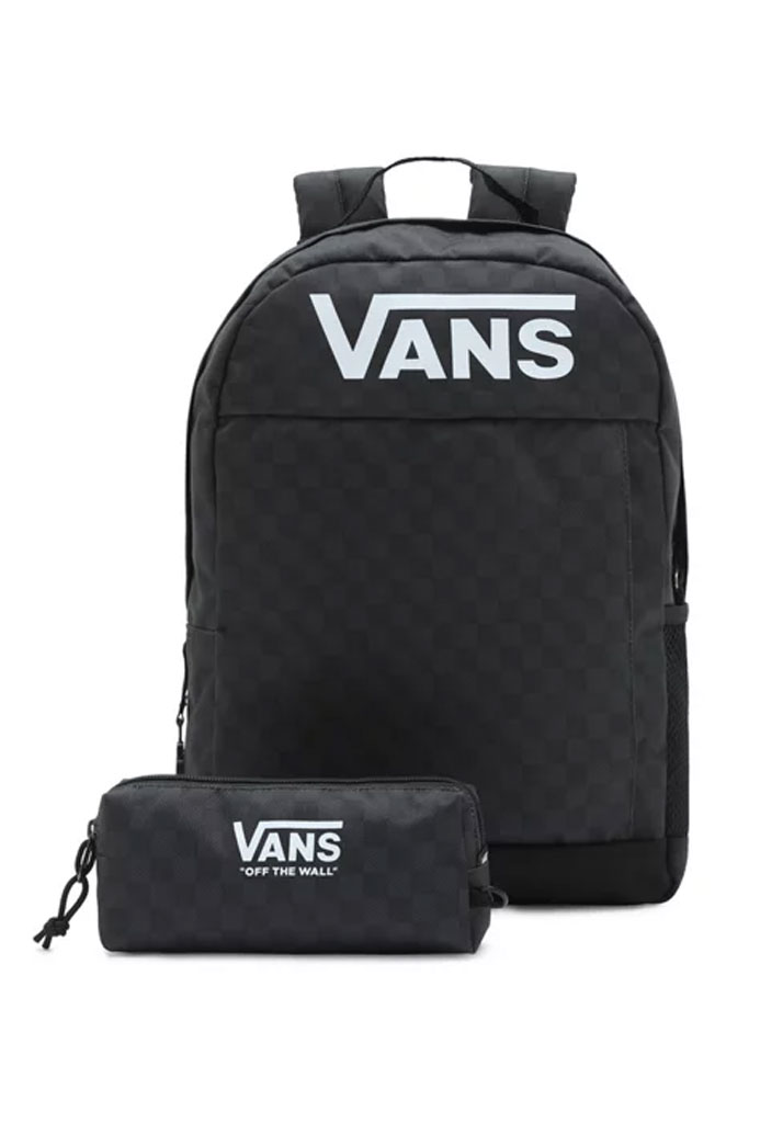 ZAINO STREET VANS BY VANS SKOOL BACKPACK BOYS BLACK CHARCOAL