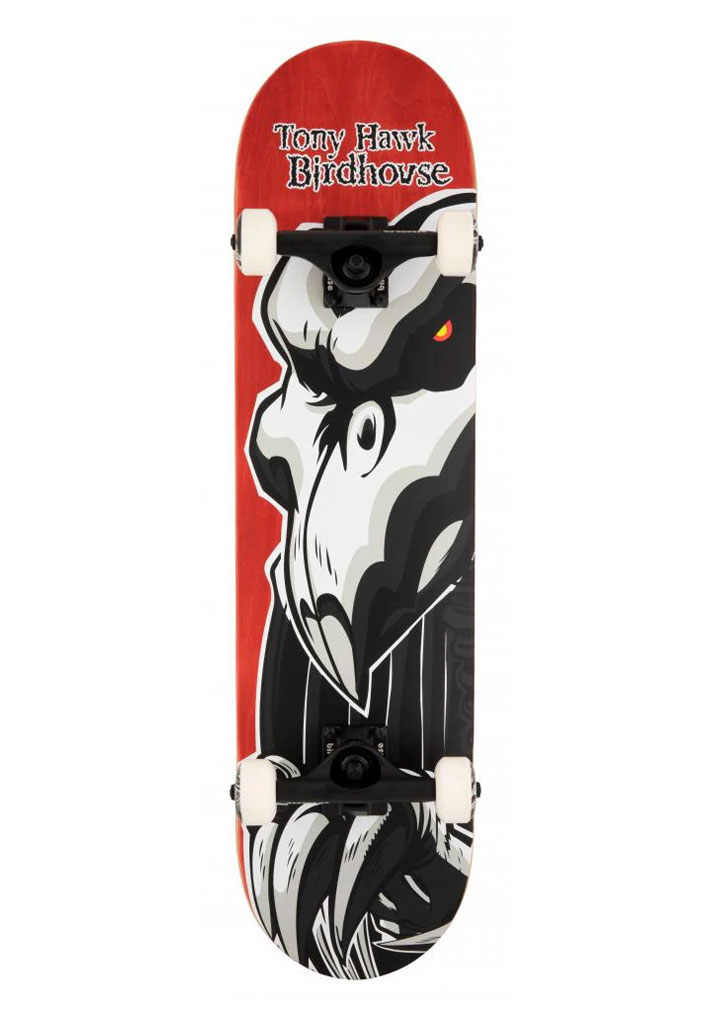 SKATE COMPLETO BIRDHOUSE COMPLETE STAGE 3 HAWK FALCON 2 RED 8" U