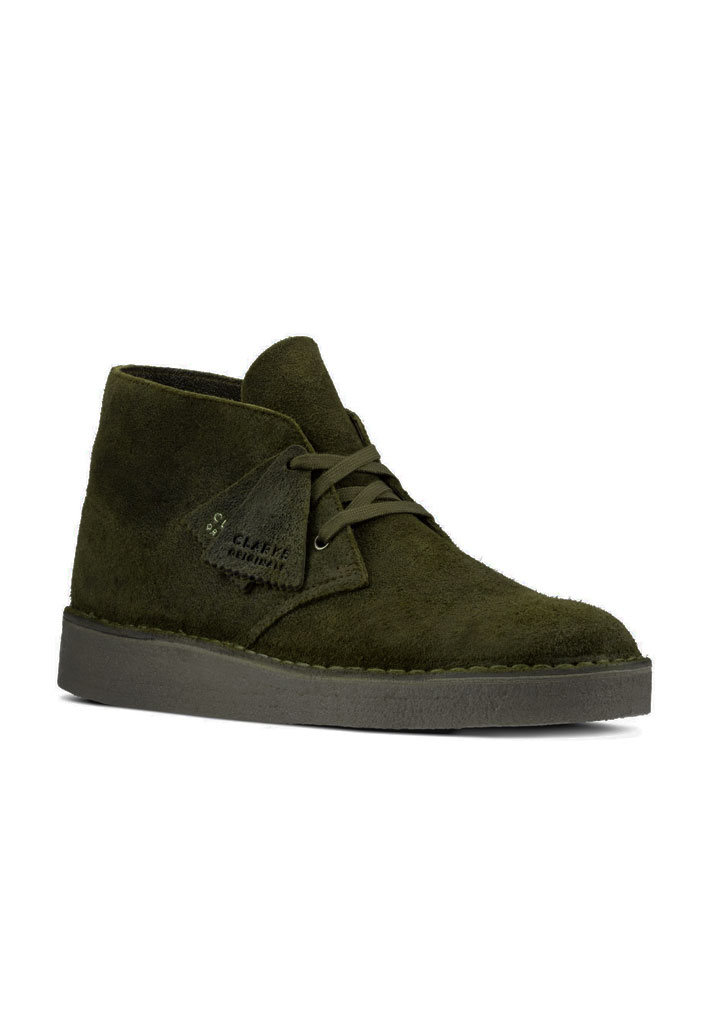 SCARPE CASUAL CLARKS DESERT COAL OLIVE SUEDE 45 (Taglia 45)