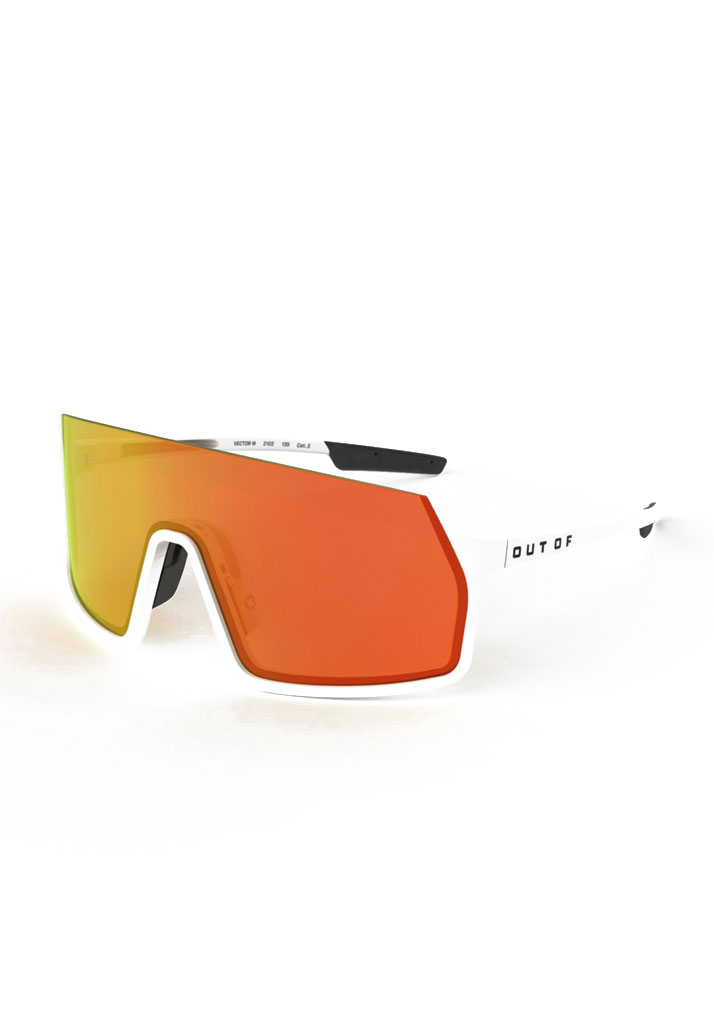 OCCHIALI OUT OF VECTOR WHITE MEDIUM RED MCI U