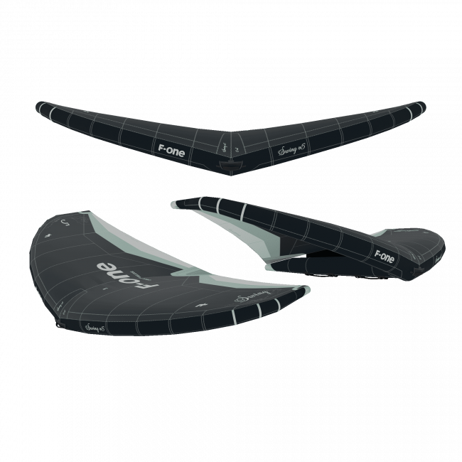 F-ONE Swing V5 - "Color: A - ONYX / MINT","Size: 4.0"