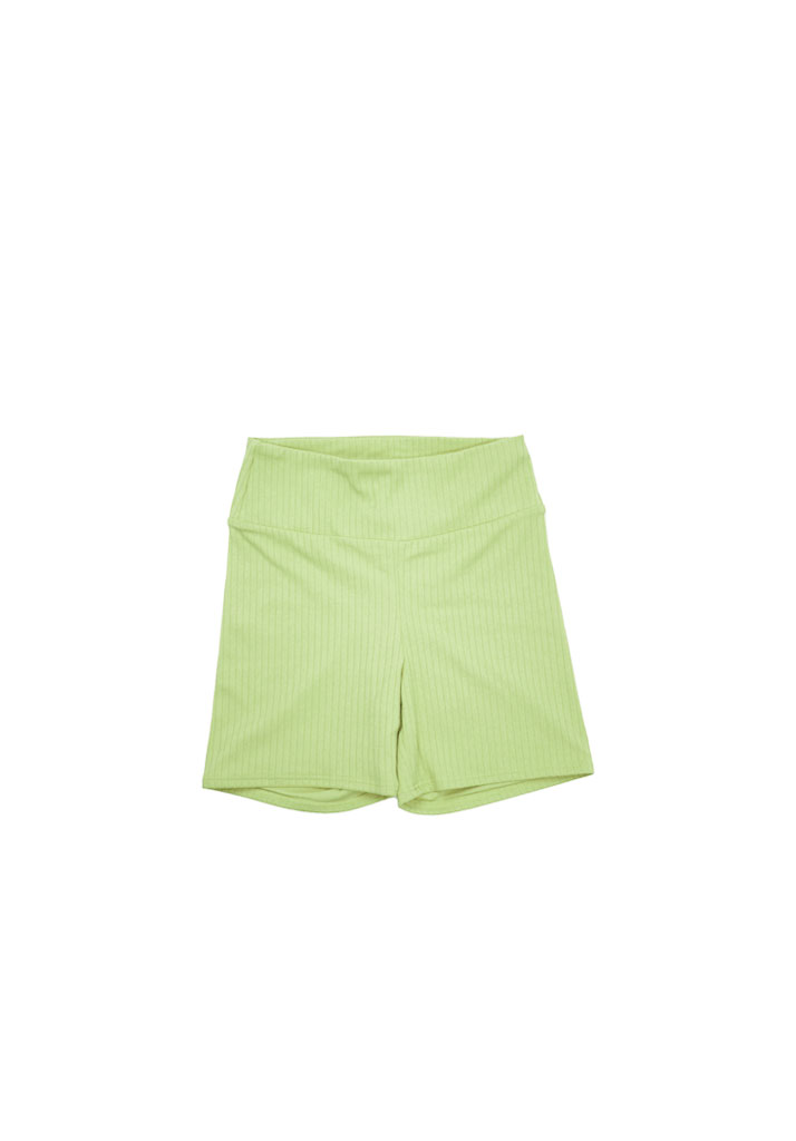 SHORTS RHYTHM ELLE RIBBED BIKE SHORT APPLE M (Size M)