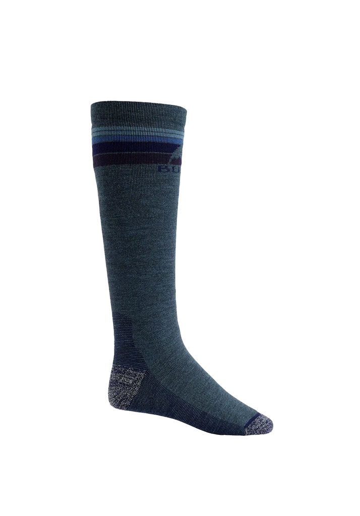CALZE SNOWBOARD BURTON MIDWEIGHT EMBLEM SOCKS INDIGO HEATHER L (Size L)
