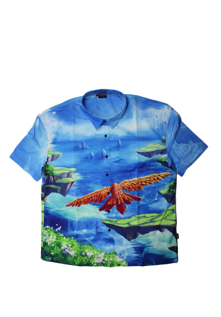 CAMICIA MANICHE CORTE DOLLY NOIRE DREAMLAND SHIRT MULTI L (Size L)