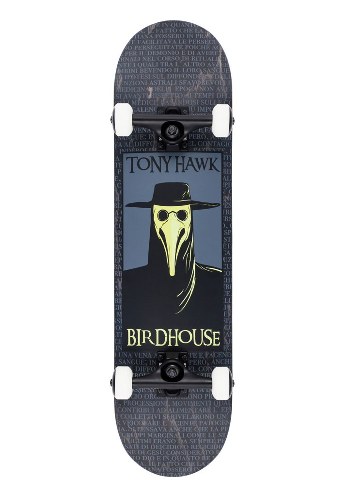 SKATE COMPLETO BIRDHOUSE STAGE 3 PLAGUE DOCTOR 8.00" BLACK