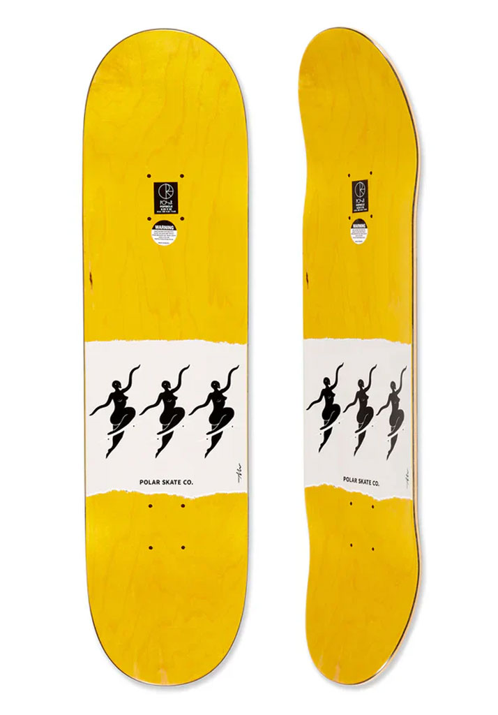 TAVOLA SKATE POLAR SKATE CO. NO COMPLIES 8.25" RED TEAM MODEL U