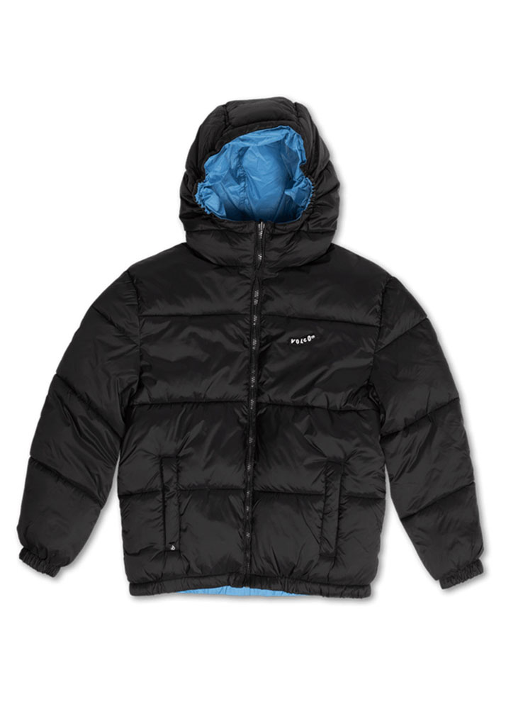 GIACCA VOLCOM ICONIC STONED JACKET BLACK M (Size M)