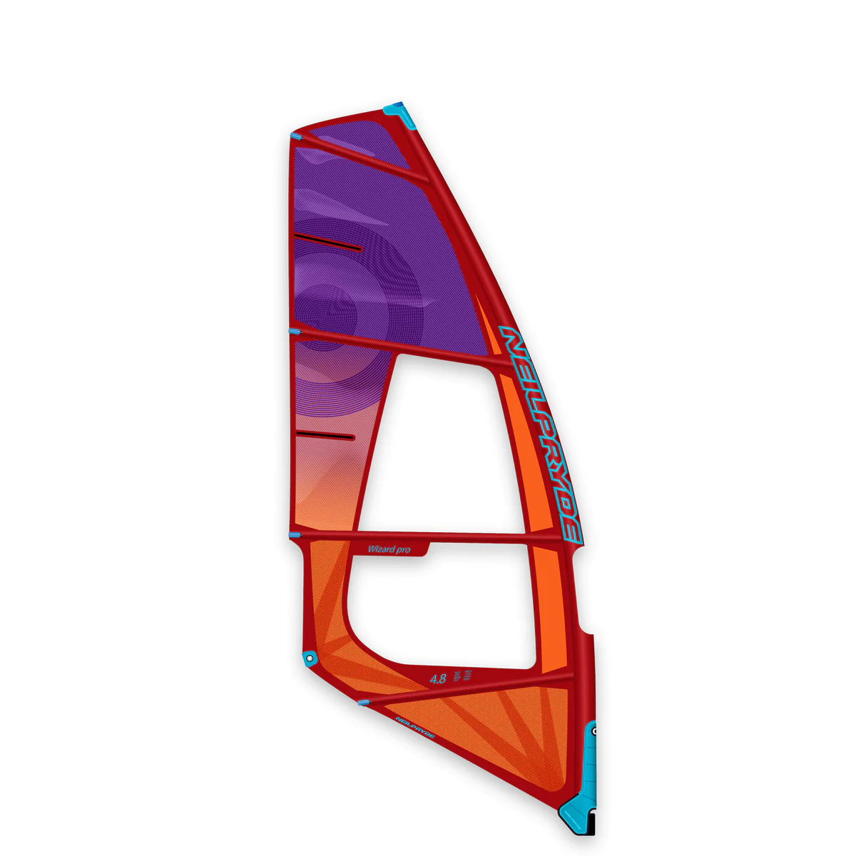 Neil Pryde Wizard Pro 2023 - "Color: C6 juicy orange / purple","Size: 4.2"