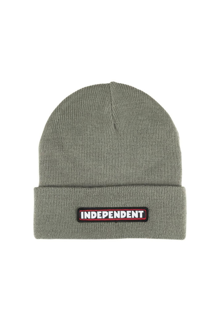 BERRETTA INDEPENDENT BAR LOGO BEANIE CEMENT