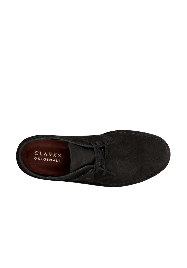 SCARPE CASUAL CLARKS DESERT COAL BLACK SUEDE 44 1/2 (Taglia 44 1/2)