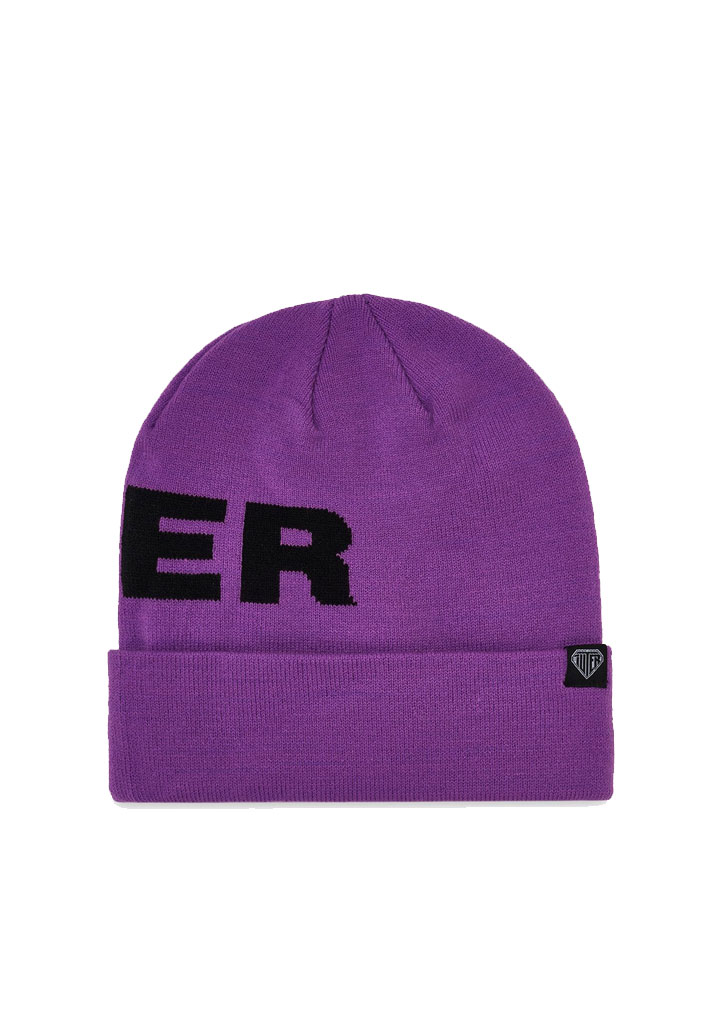 BERRETTA IUTER BIG LOGO FOLD BEANIE PURPLE U